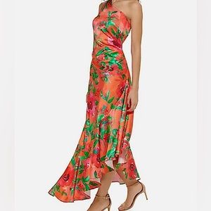 Eliza J ruffled One Shoulder Dress